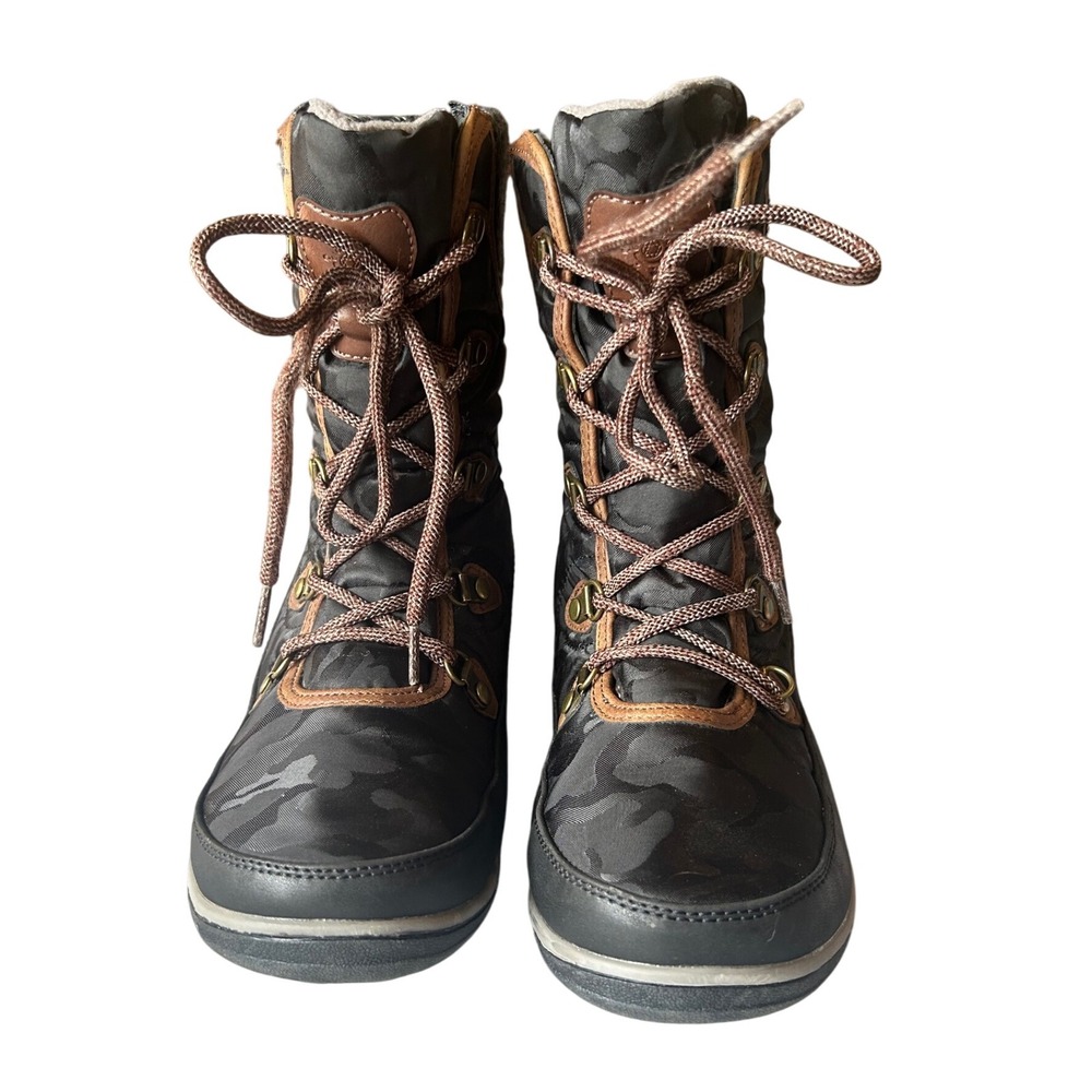 Global Win Women's Camo Print Winter Boots‎ Waterproof Warm Insulated Size 8